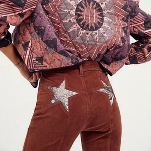 Free People Firecracker Corduroy Flared Jeans. Worn Once. Size 27